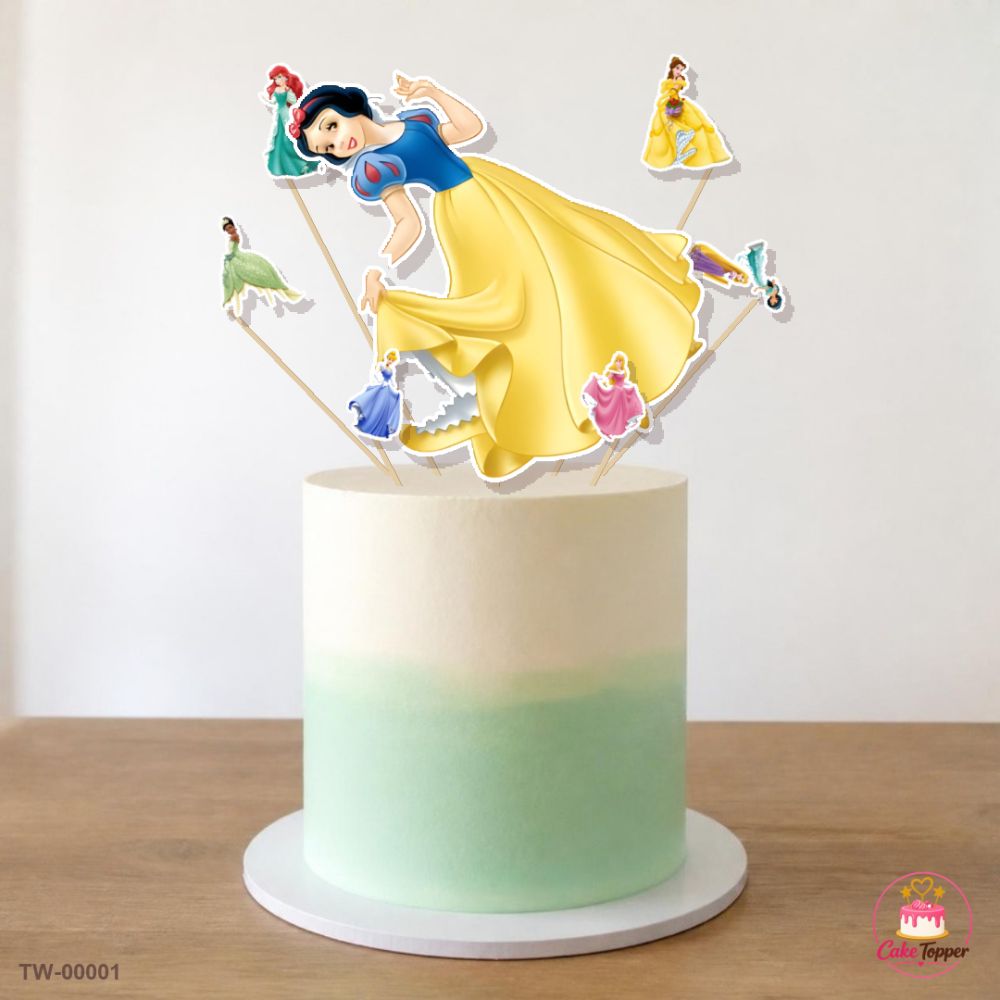 Angels Topper Sheet 01 on a cake