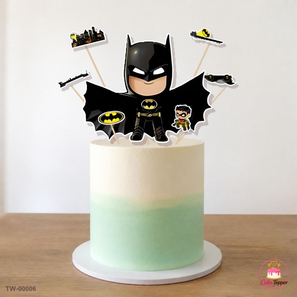 Batman Topper Sheet 01 on a cake