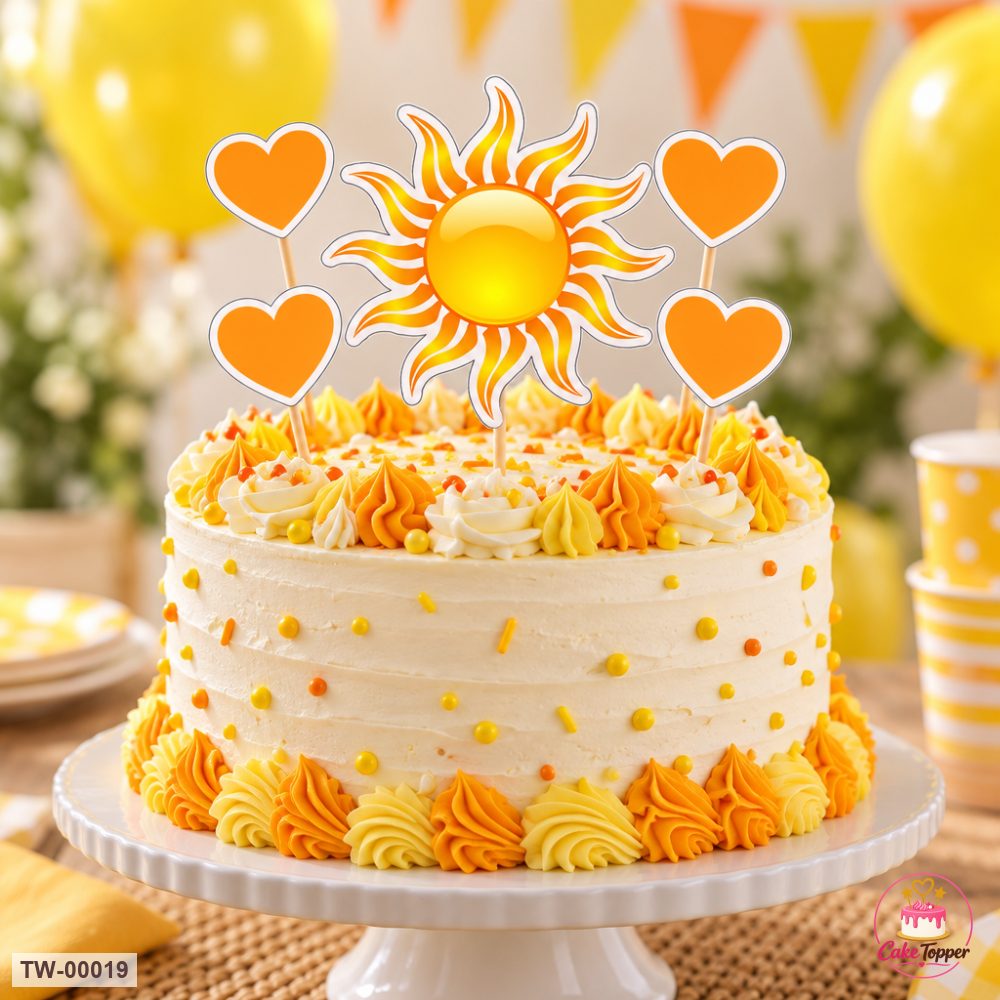 Happy New Year Topper Sheet 01 on a cake
