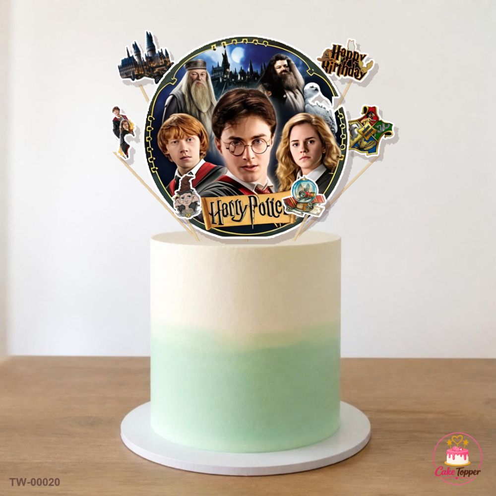 Harry Potter Topper Sheet 01 on a cake
