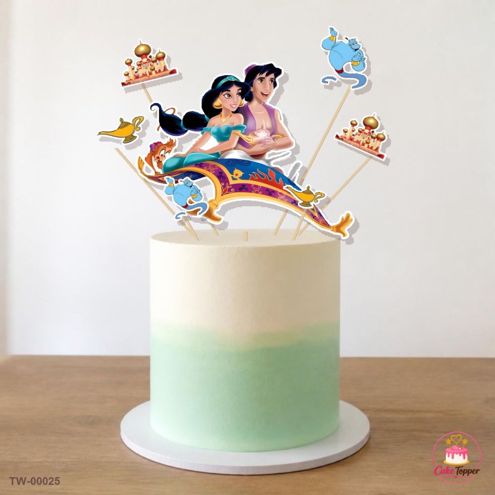 Jasmine Topper Sheet 01 on a cake