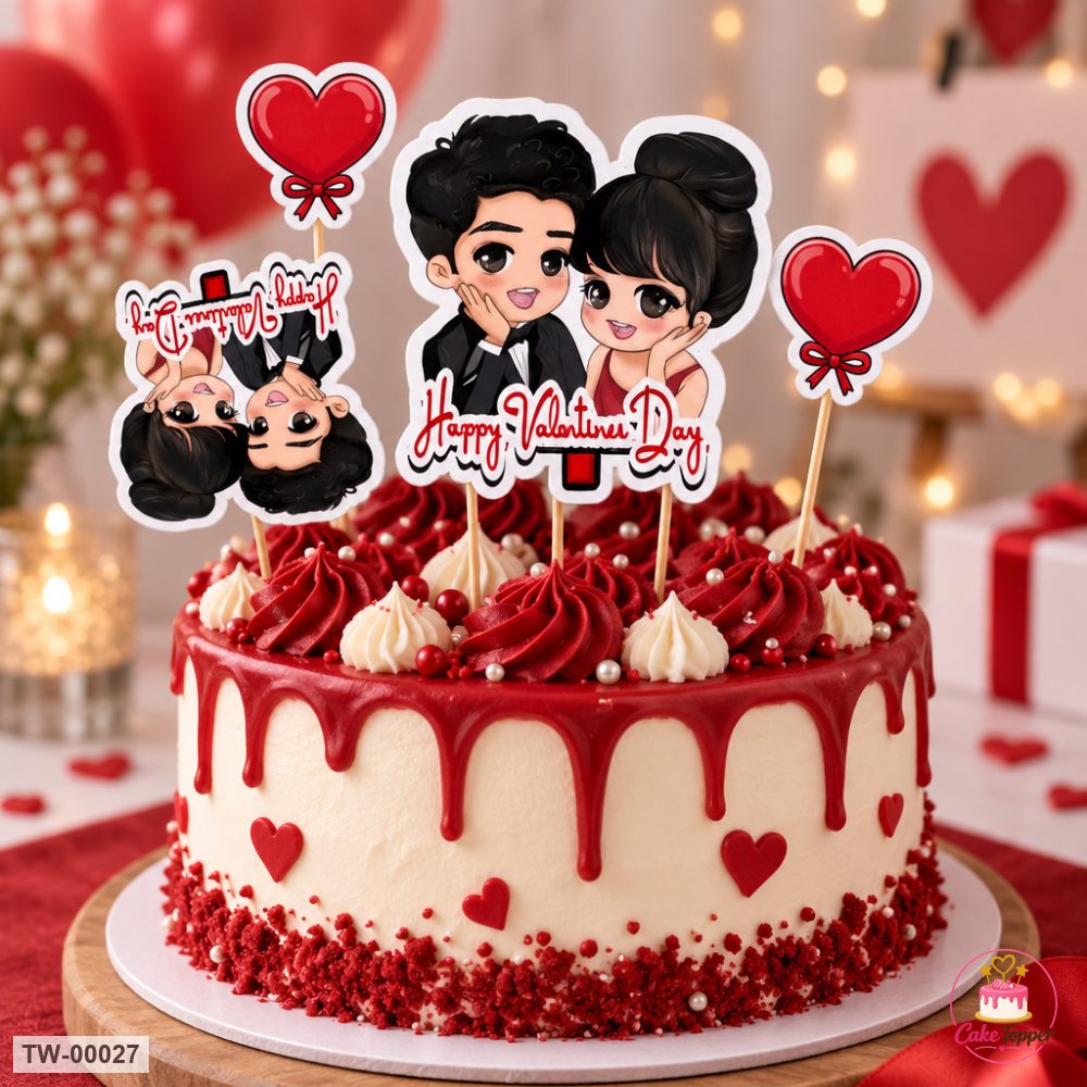Love Topper Sheet 01 on a cake
