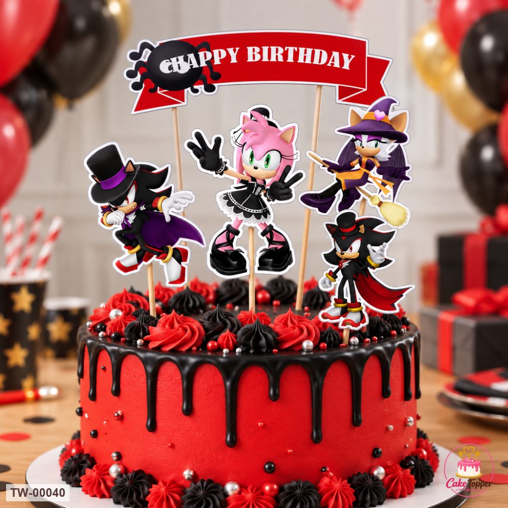 Shadow Topper Sheet 01 on a cake
