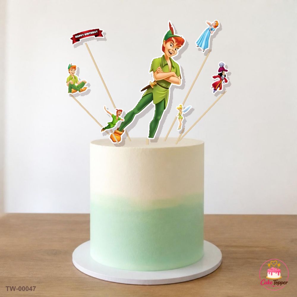 Tinker Bell Topper Sheet 01 on a cake