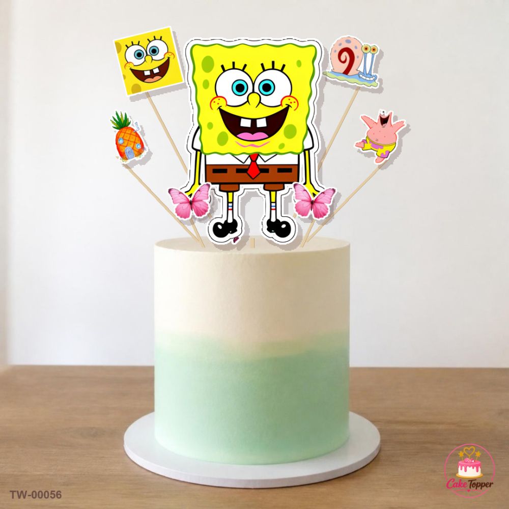 Animals Topper Sheet 02 on a cake