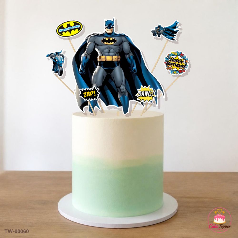Batman Topper Sheet 02 on a cake