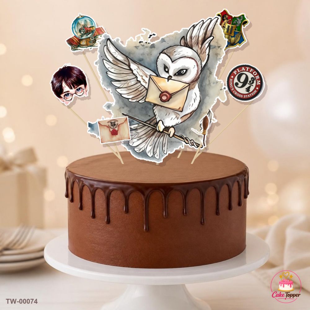 Harry Potter Topper Sheet 02 on a cake
