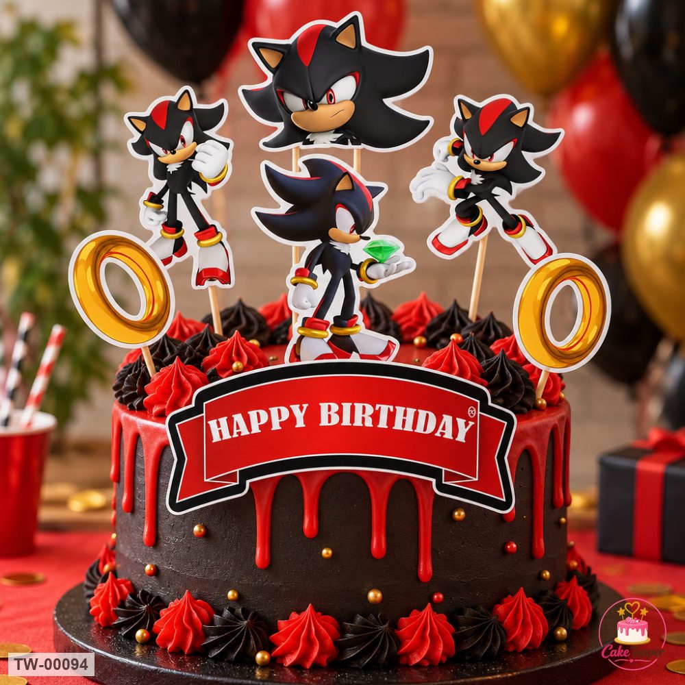Shadow Topper Sheet 02 on a cake