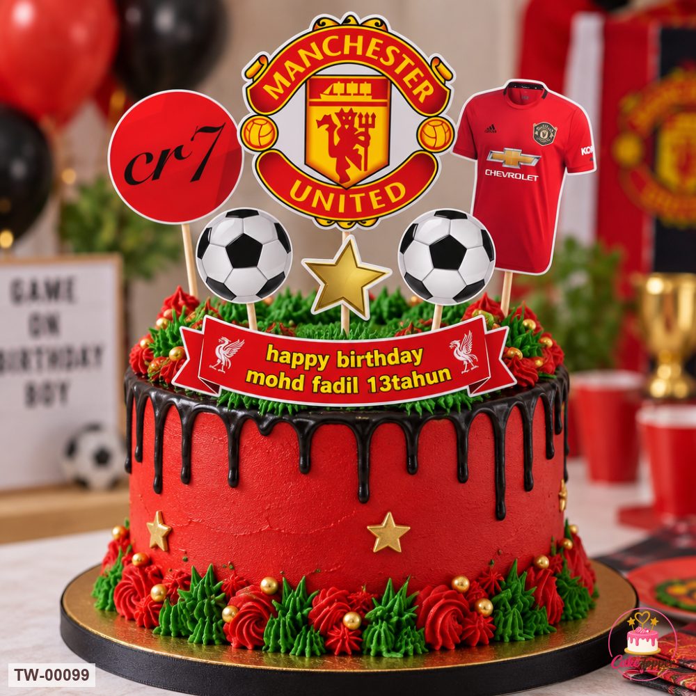 Sports Topper Sheet 02 on a cake