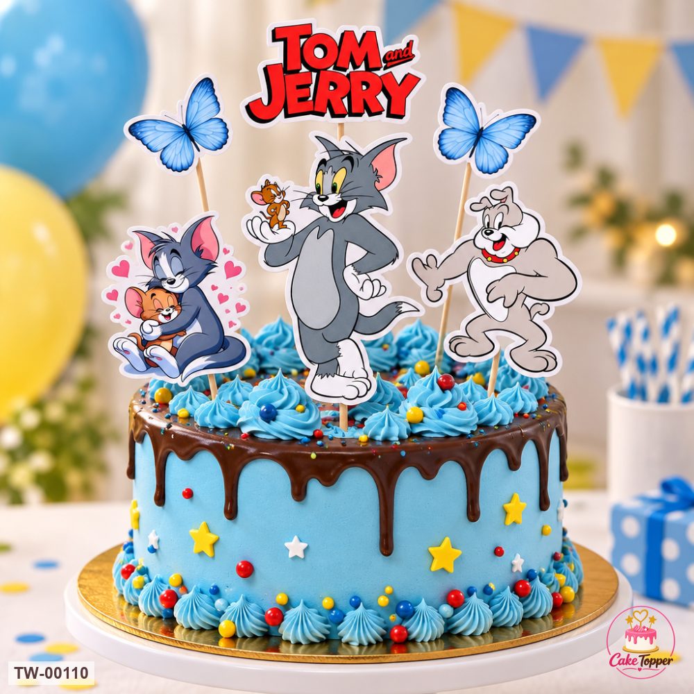 Animals Topper Sheet 03 on a cake