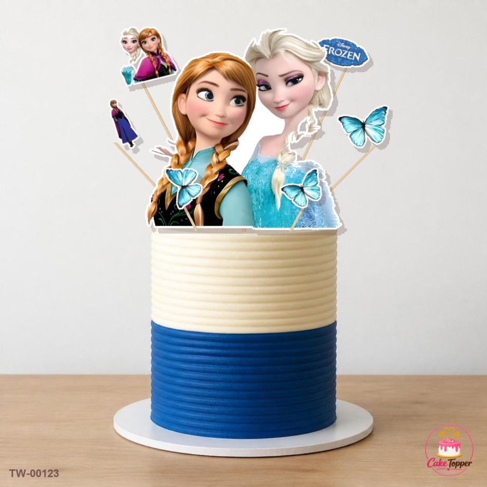 Elsa Topper Sheet 03 on a cake