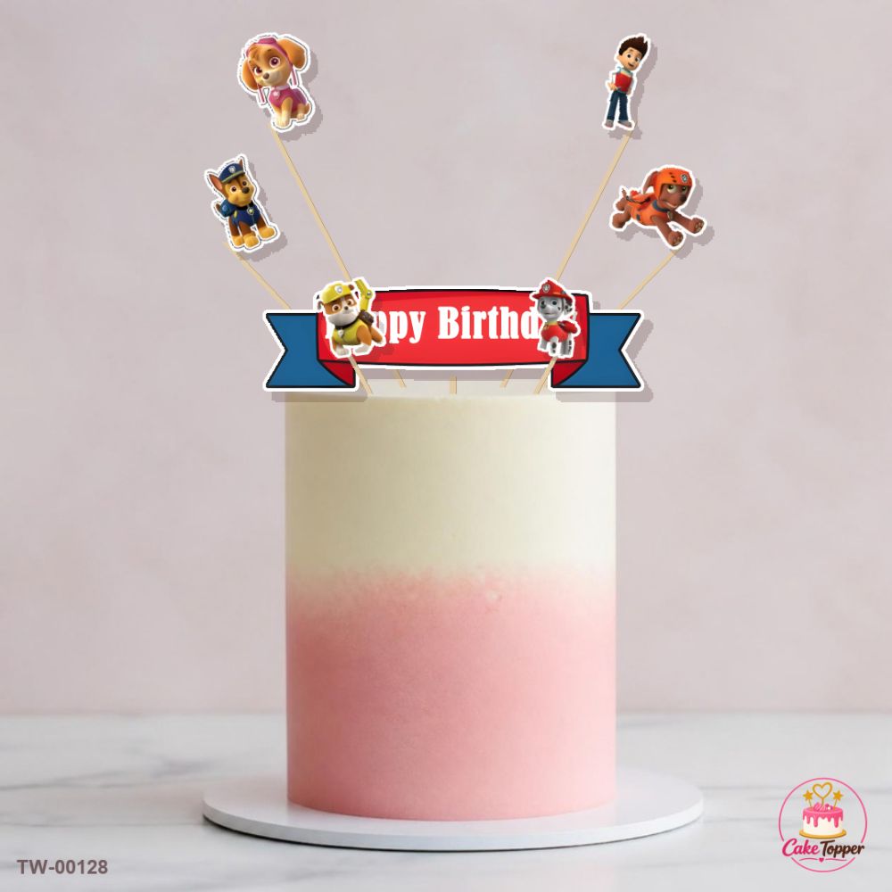 Heroes Topper Sheet 03 on a cake