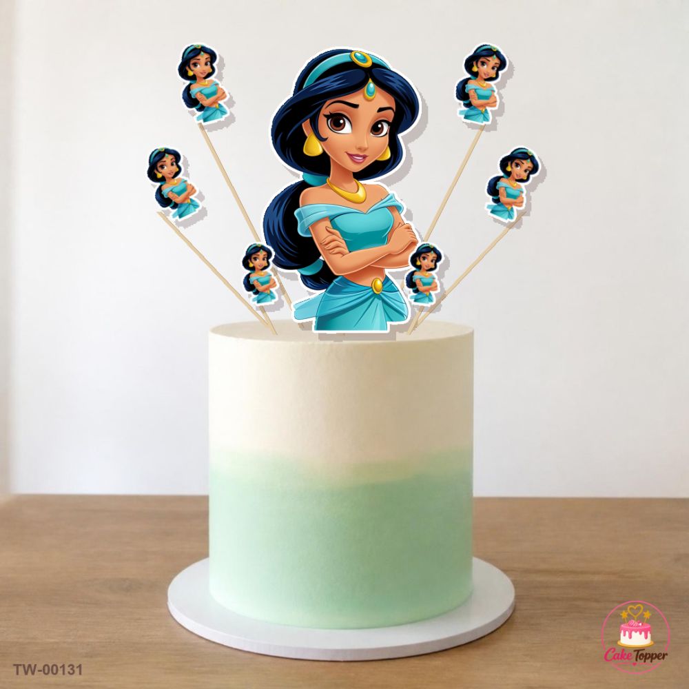 Jasmine Topper Sheet 03 on a cake