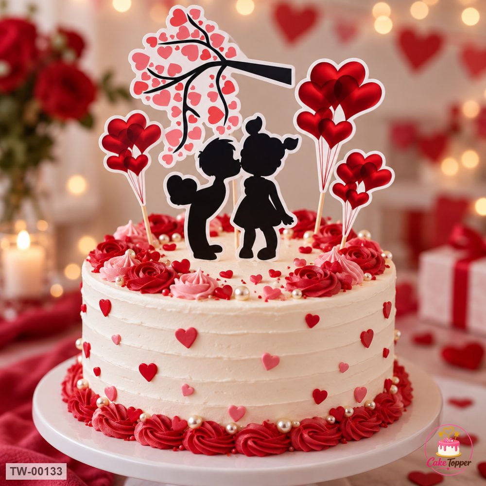 Love Topper Sheet 03 on a cake
