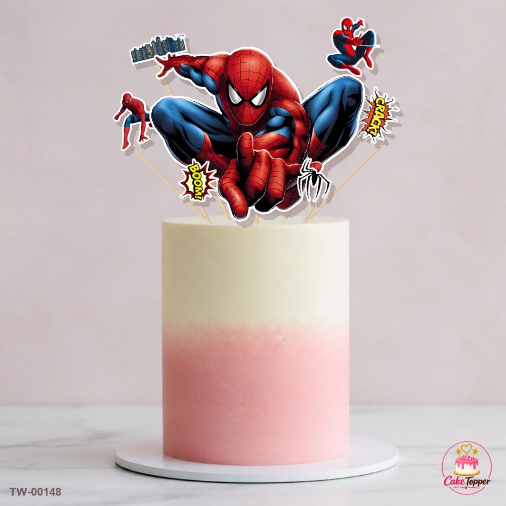 Spiderman Topper Sheet 03 on a cake