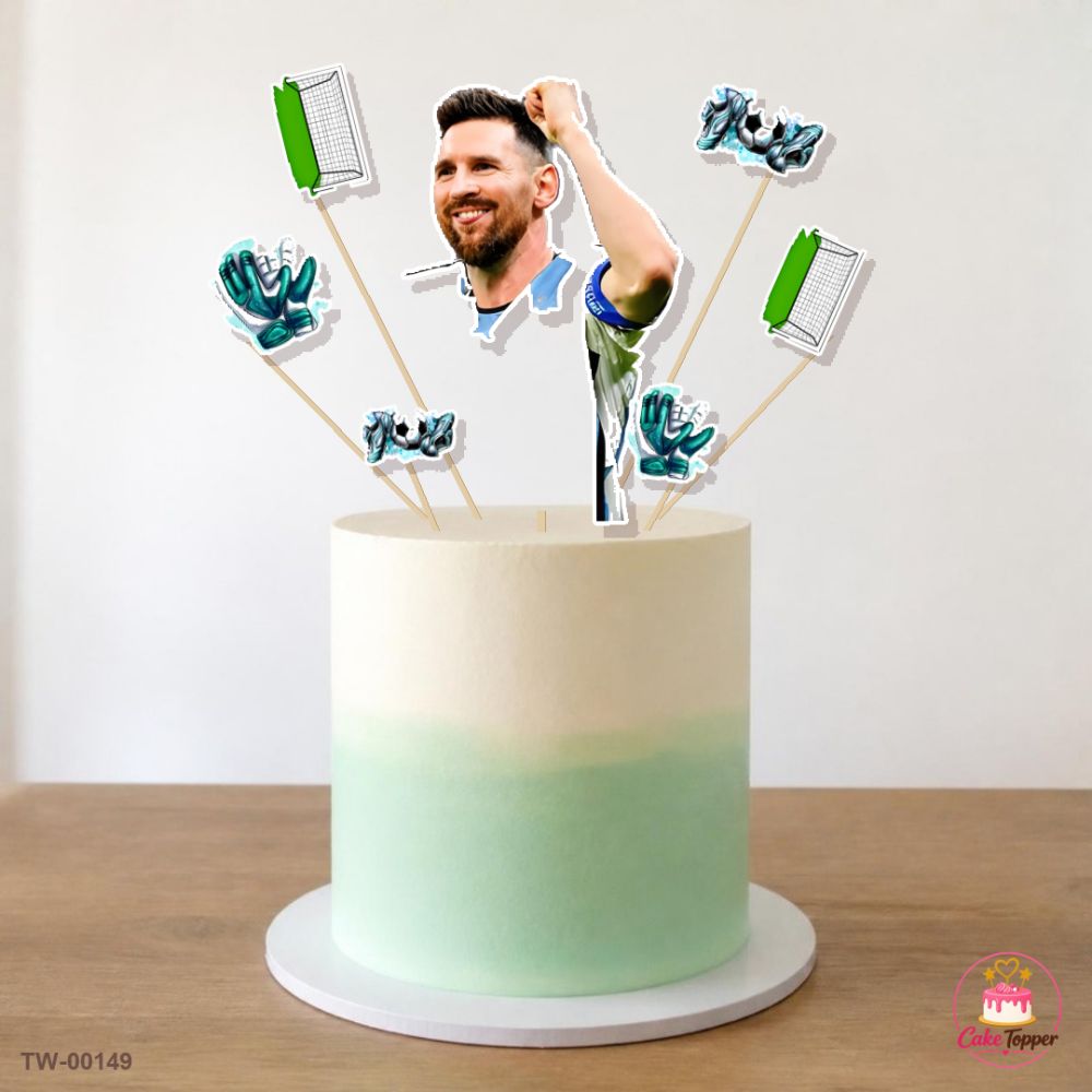 Sports Topper Sheet 03 on a cake