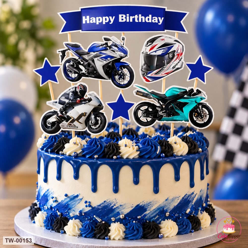 Vehicle Topper Sheet 03 on a cake