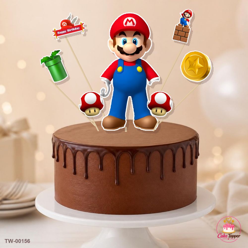 Little Boy Topper Sheet 03 on a cake