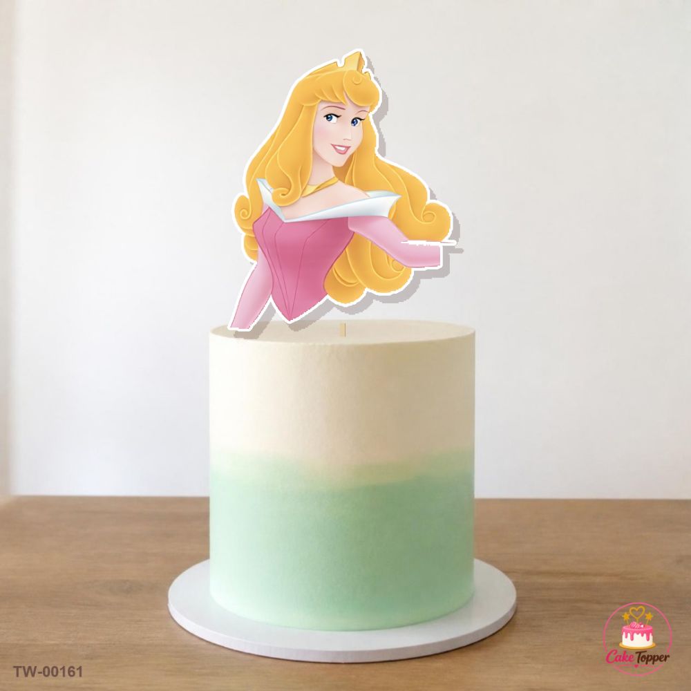 Aurora Topper Sheet 04 on a cake