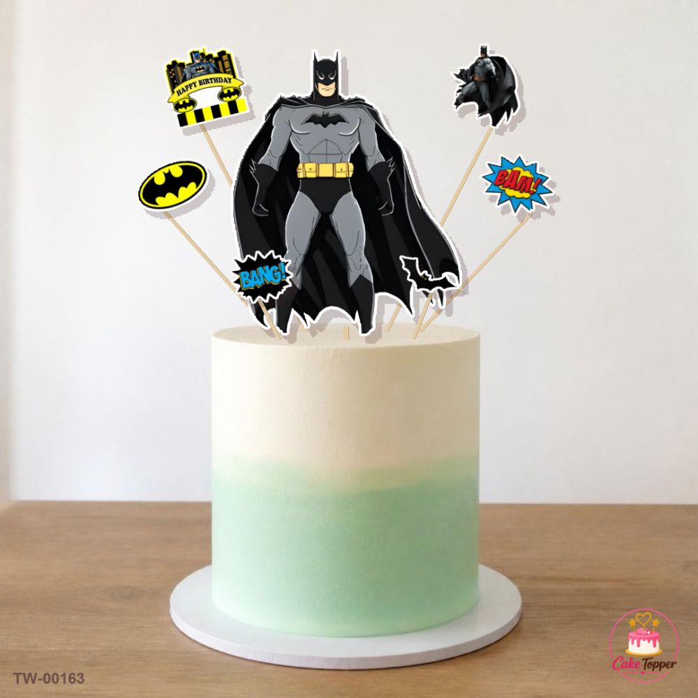 Batman Topper Sheet 04 on a cake