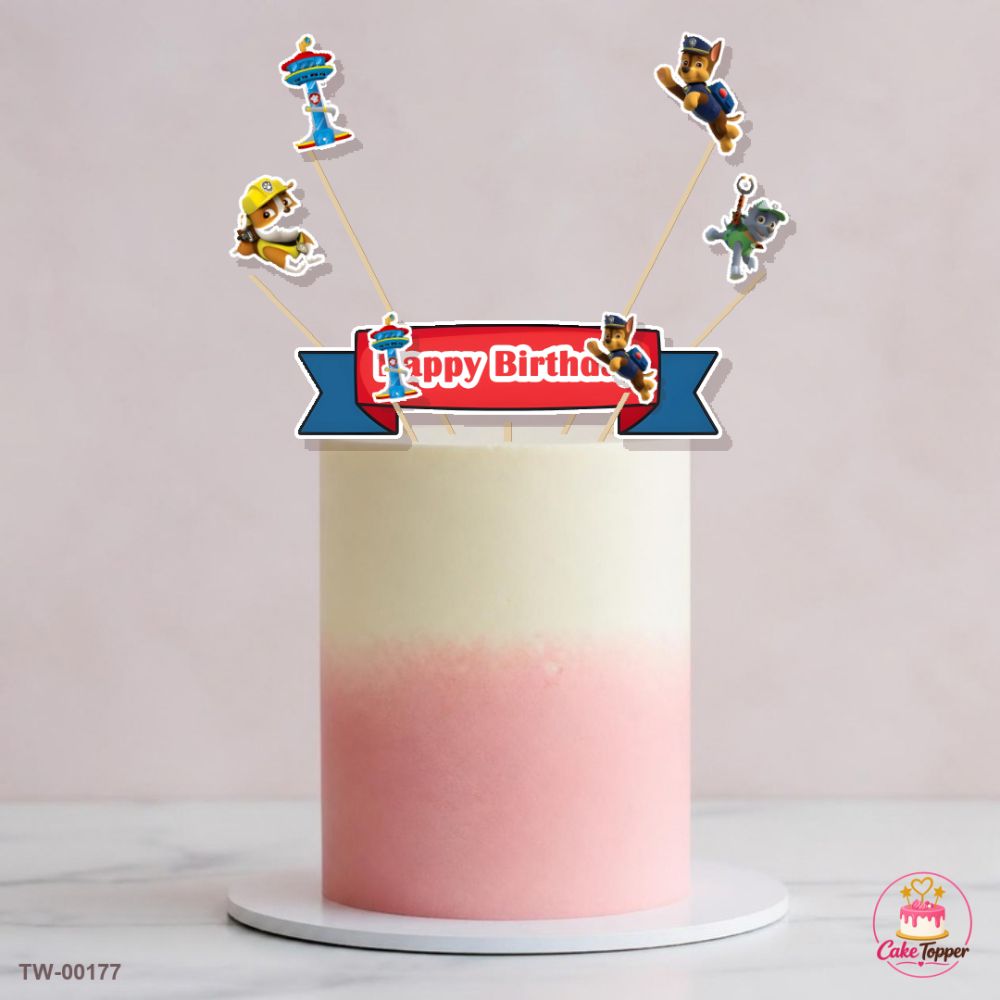 Heroes Topper Sheet 04 on a cake