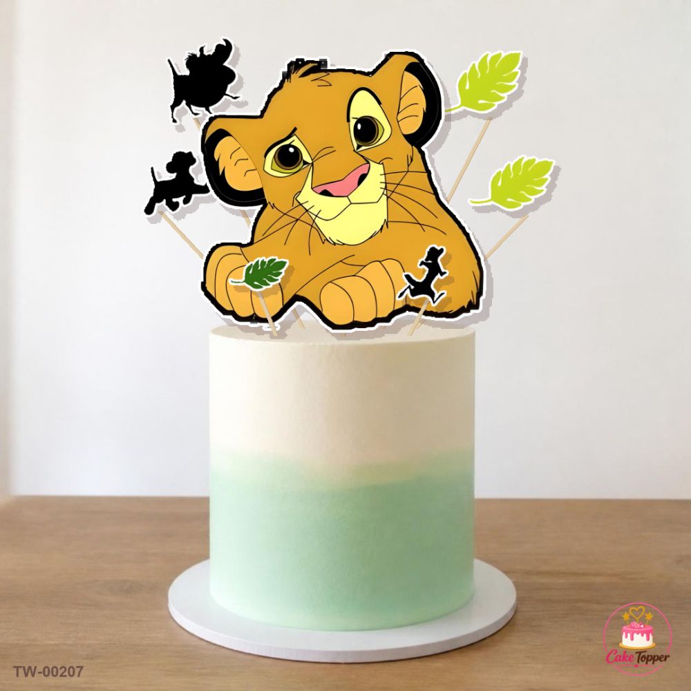 Animals Topper Sheet 05 on a cake