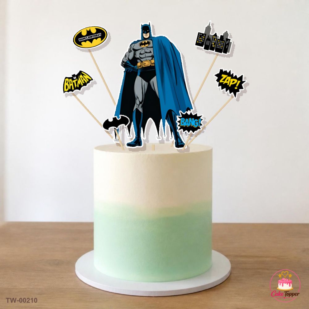 Batman Topper Sheet 05 on a cake