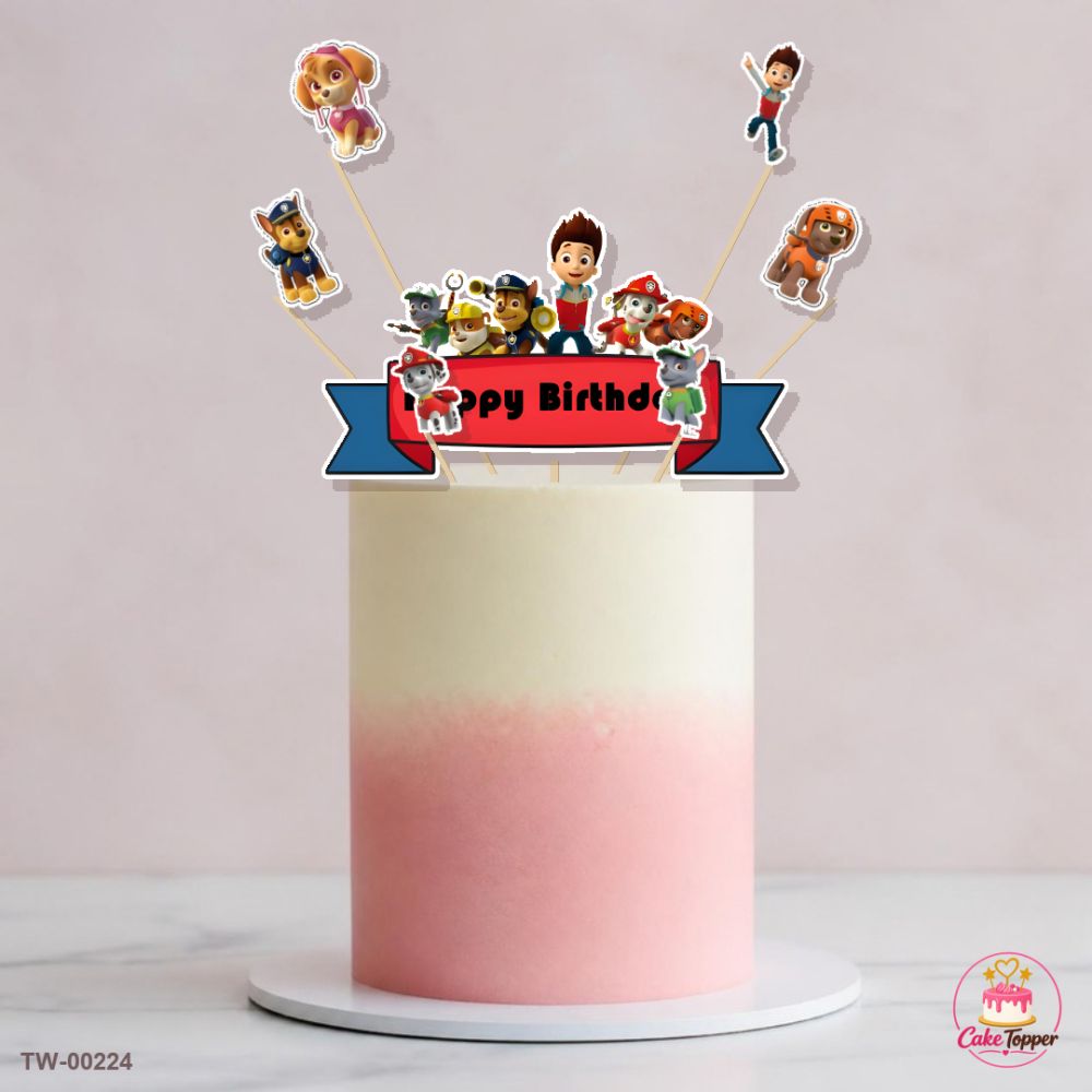 Heroes Topper Sheet 05 on a cake