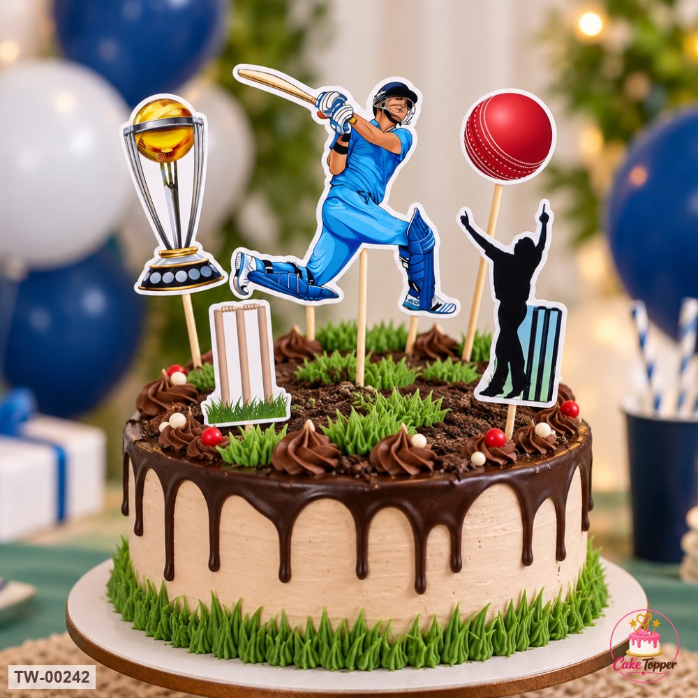 Sports Topper Sheet 05 on a cake
