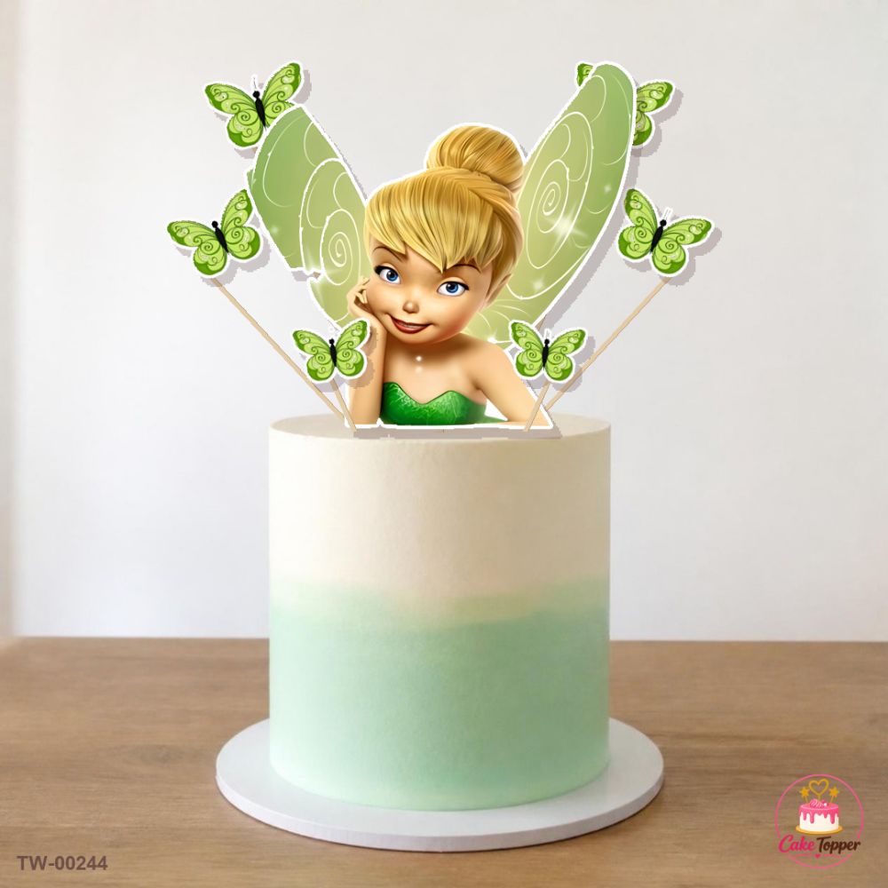 Tinker Bell Topper Sheet 05 on a cake