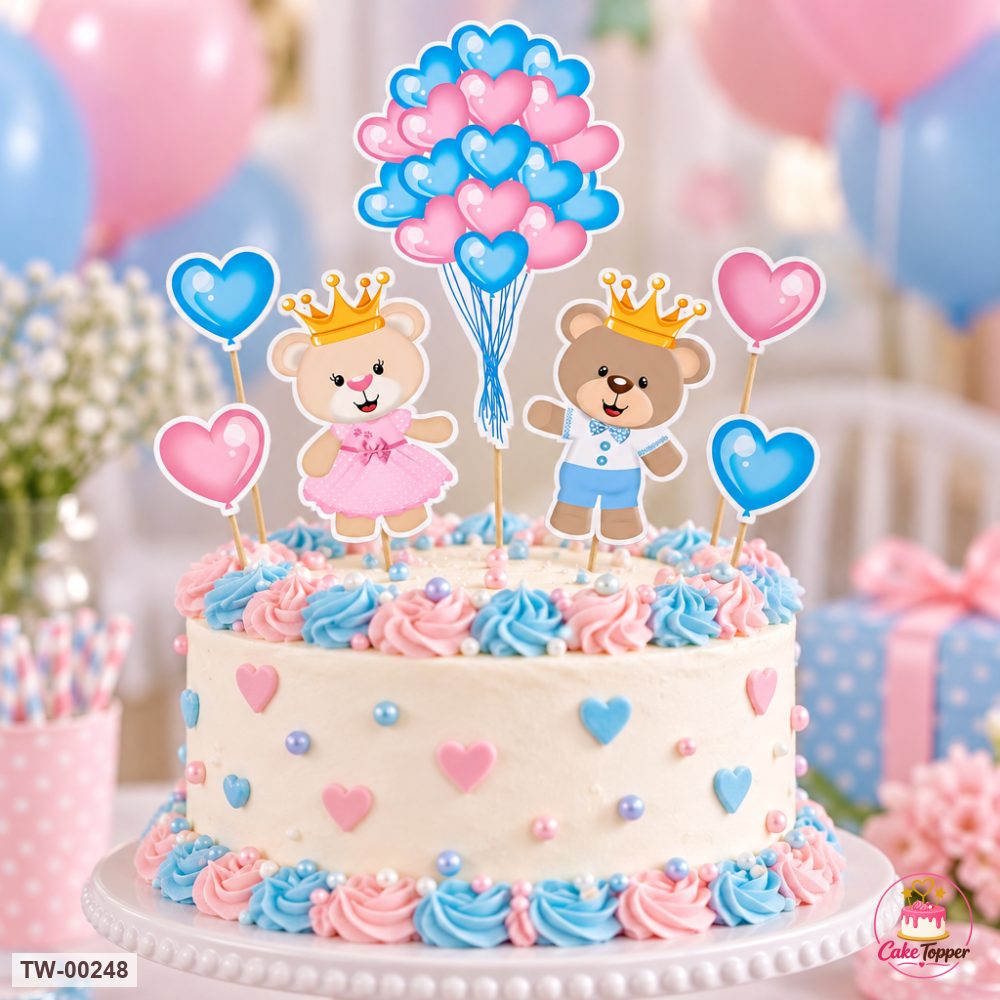 Little Girl Topper Sheet 05 on a cake