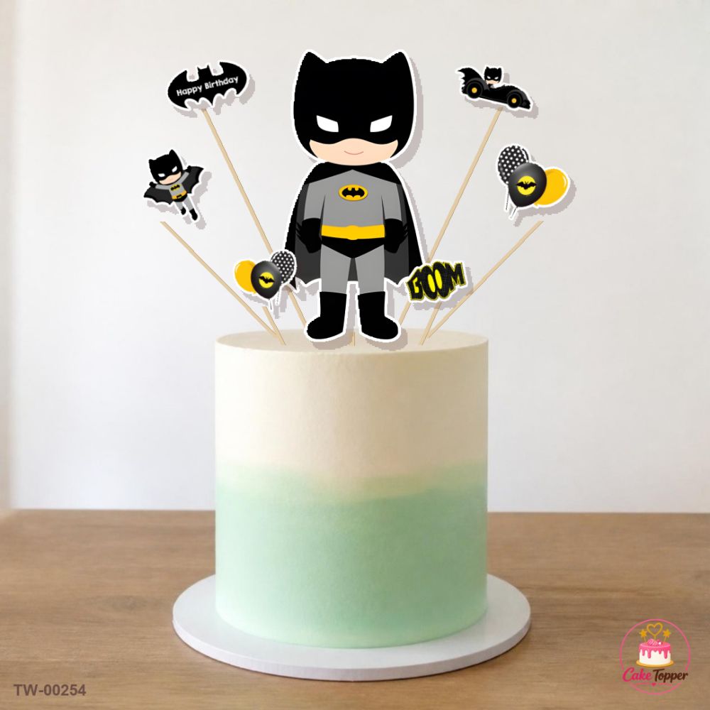 Batman Topper Sheet 06 on a cake