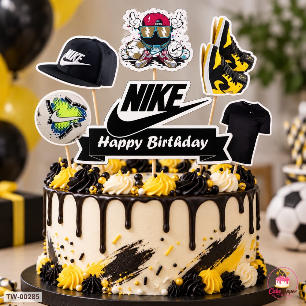Sports Topper Sheet 06 on a cake