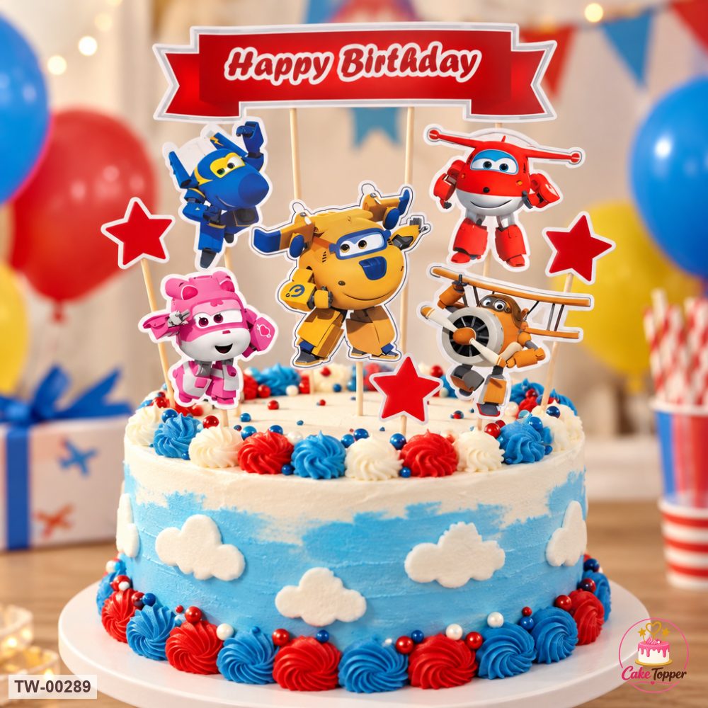 Vehicle Topper Sheet 06 on a cake