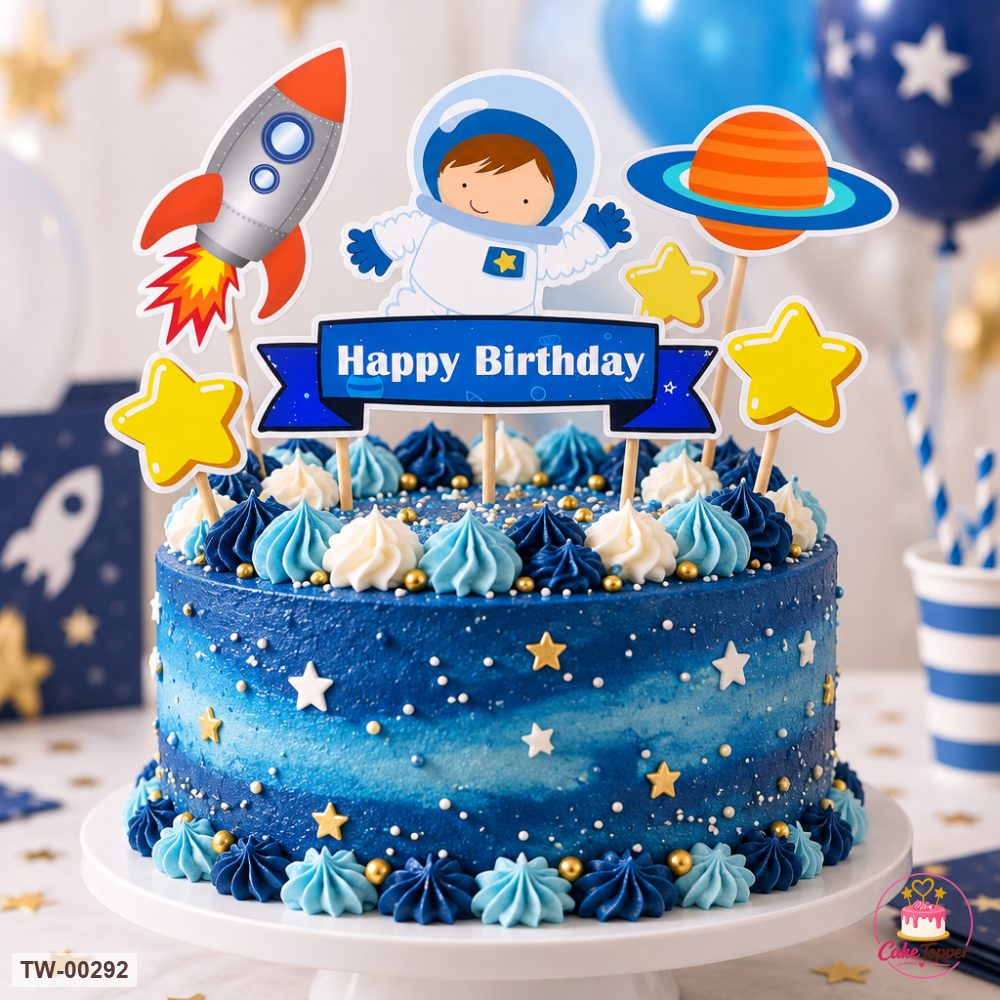 Little Boy Topper Sheet 06 on a cake