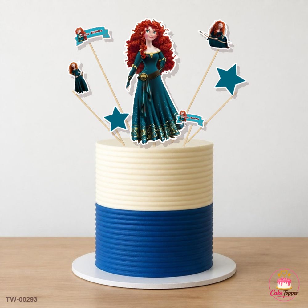 Angels Topper Sheet 07 on a cake