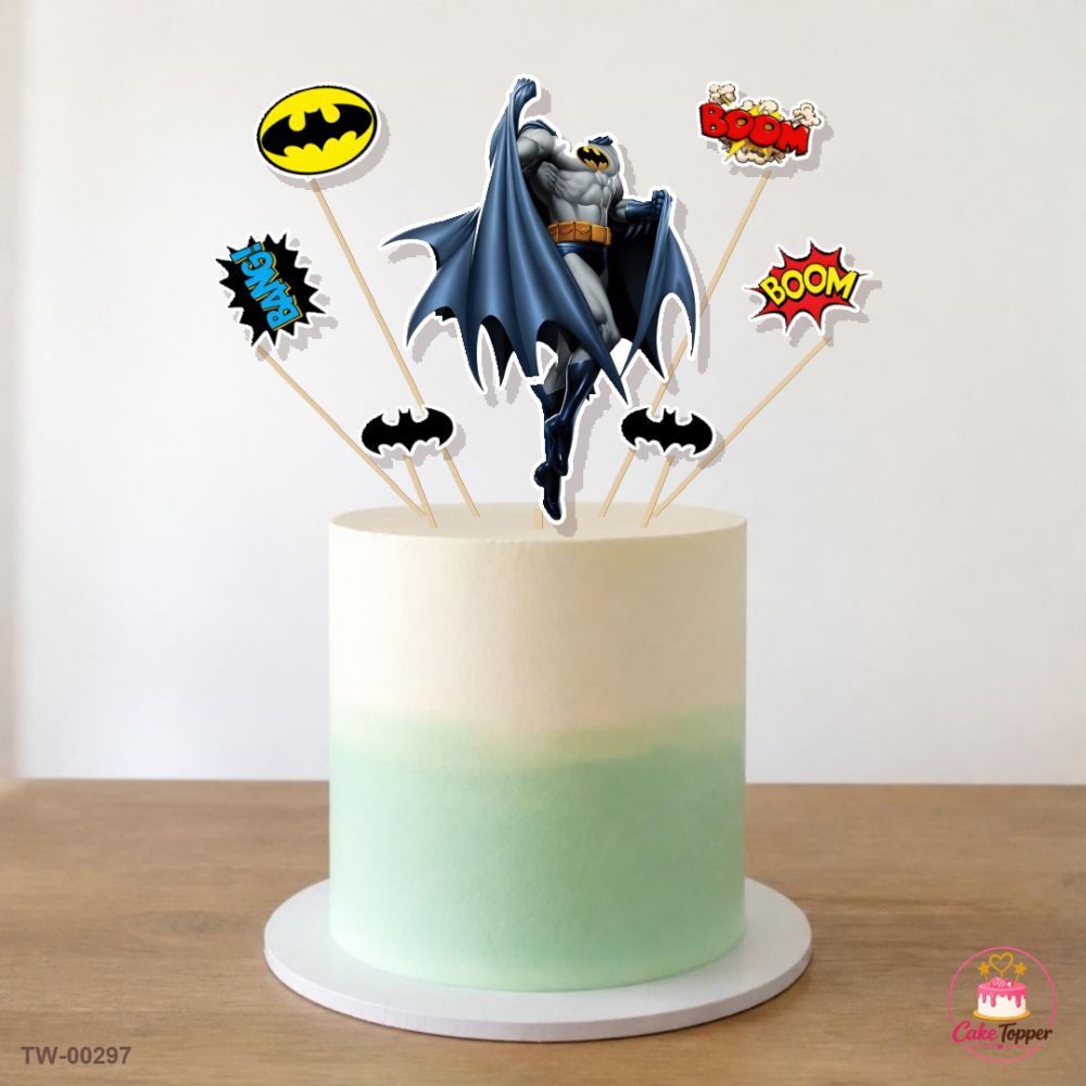Batman Topper Sheet 07 on a cake