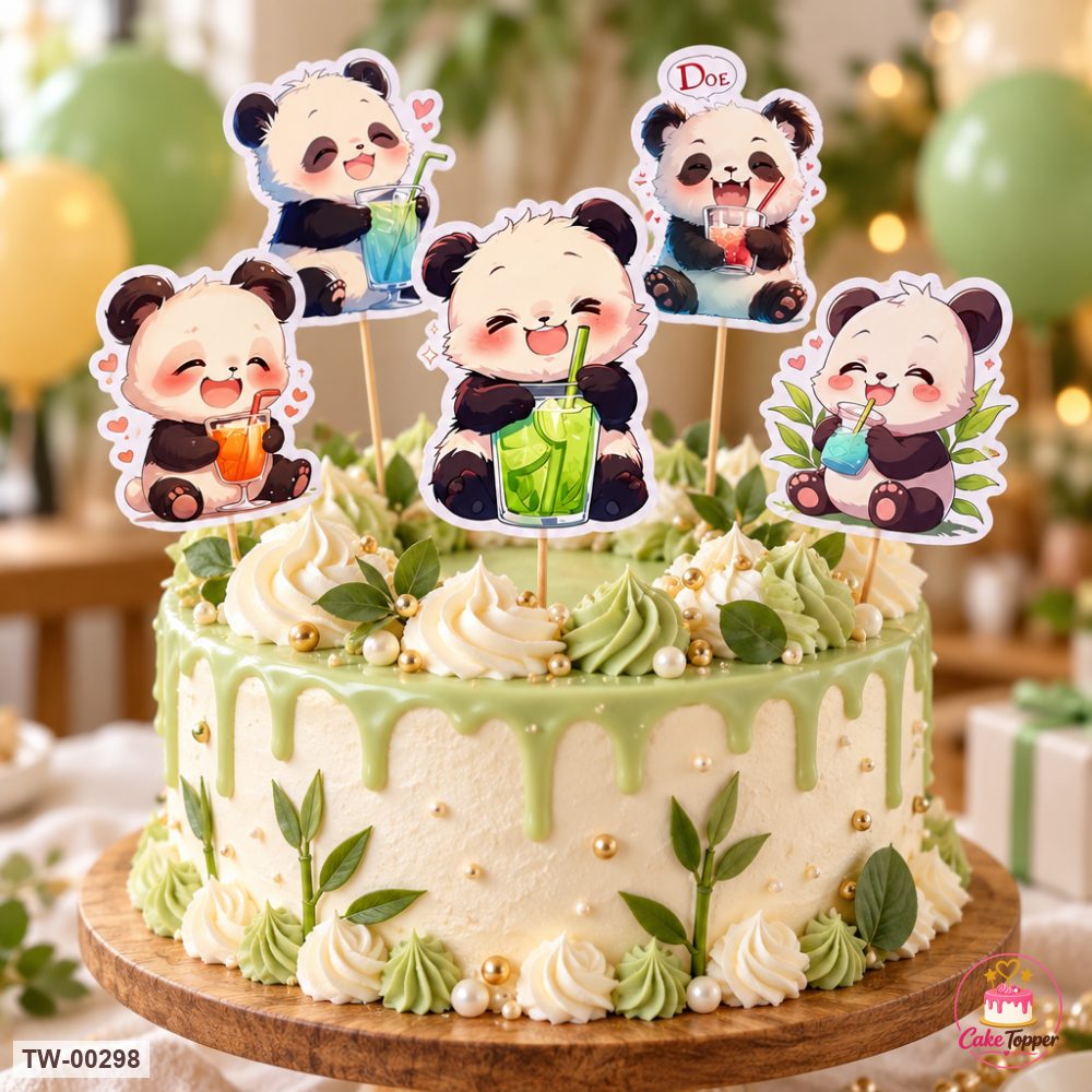 Bear Topper Sheet 07 on a cake