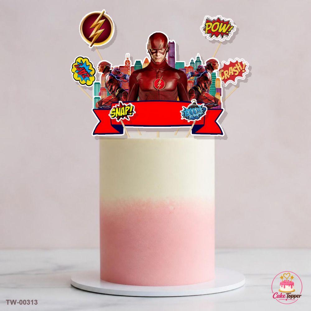 Iron Man Topper Sheet 07 on a cake