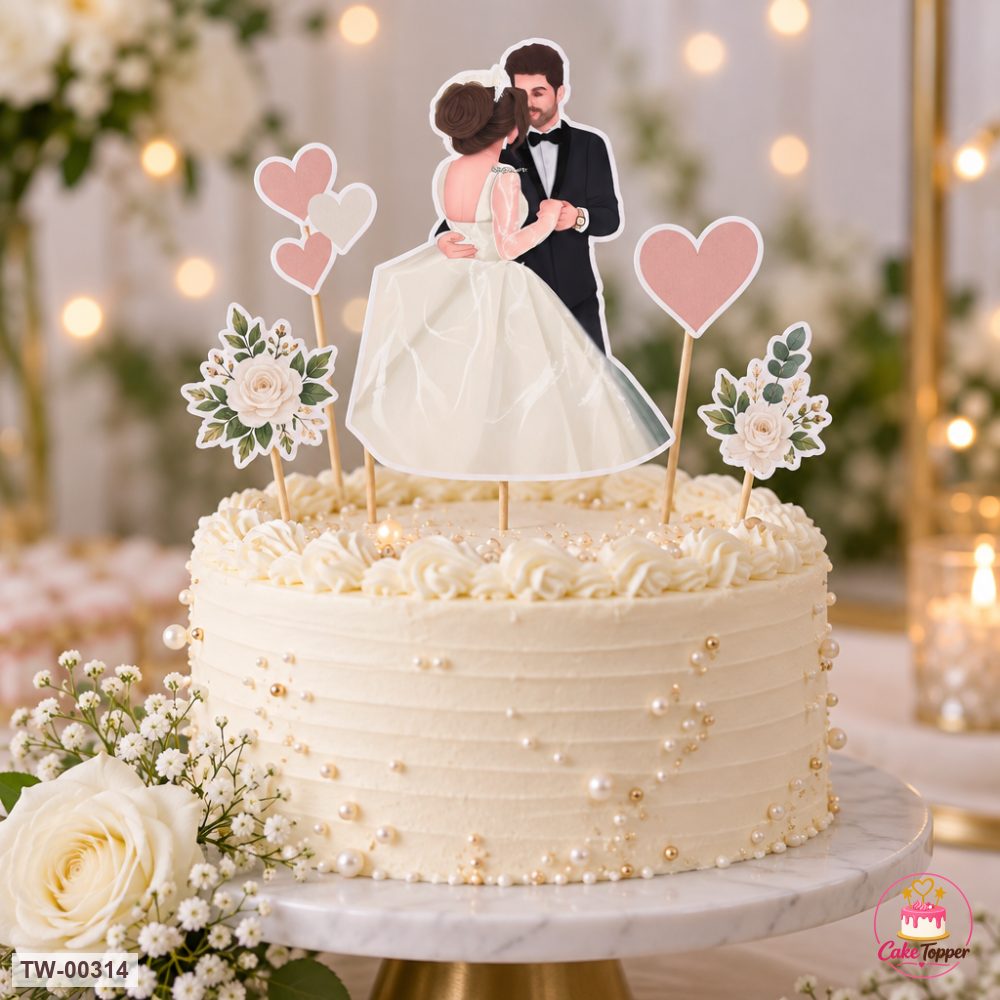 Love Topper Sheet 07 on a cake