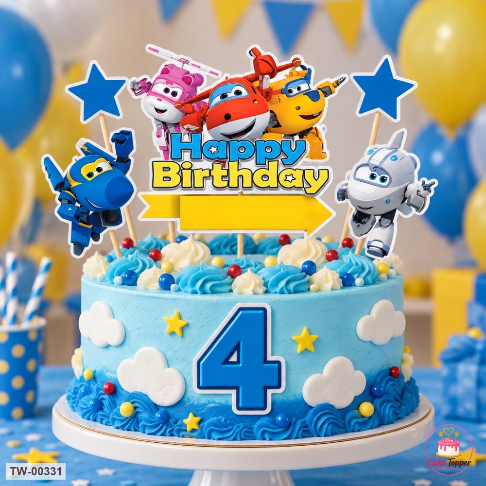 Vehicle Topper Sheet 07 on a cake