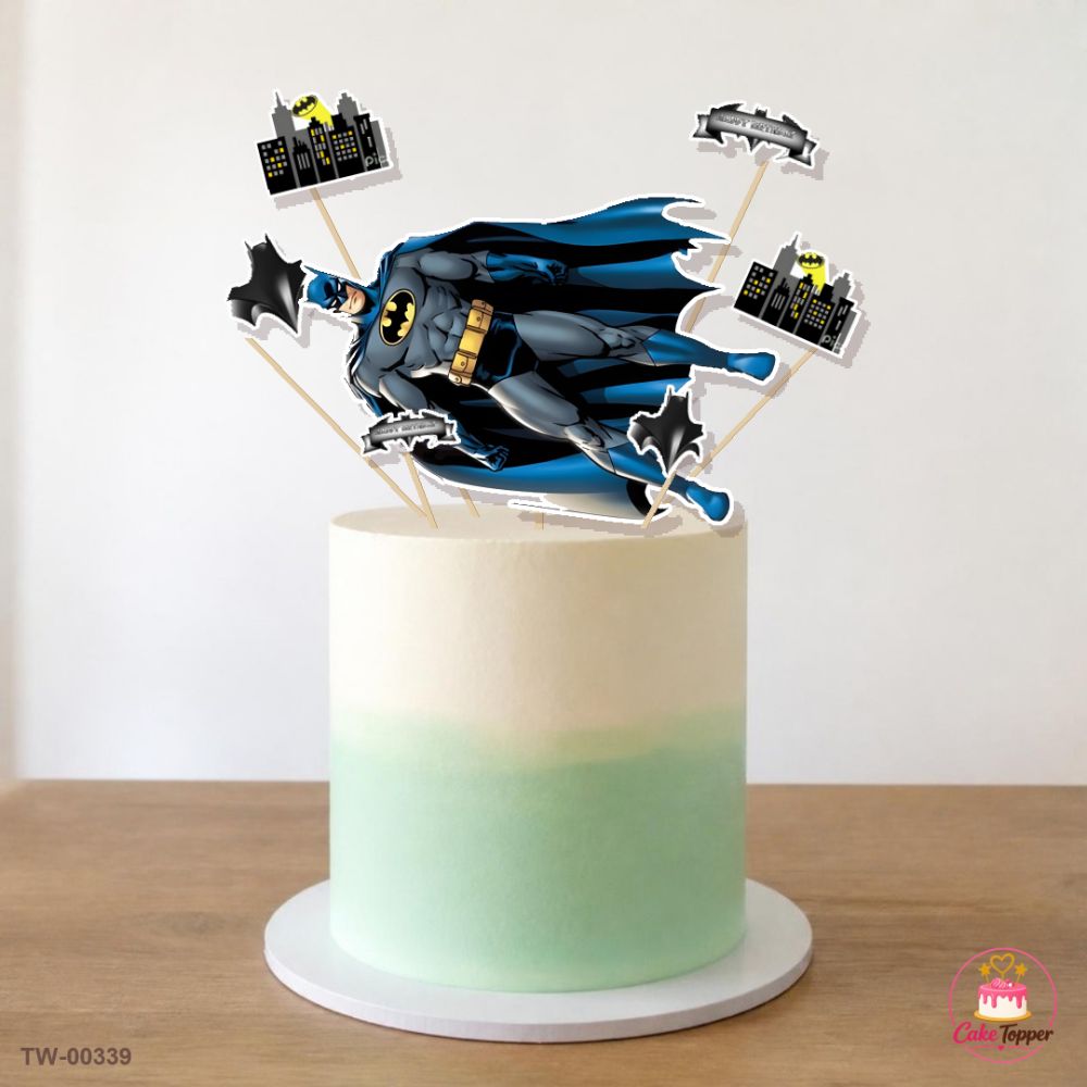 Batman Topper Sheet 08 on a cake