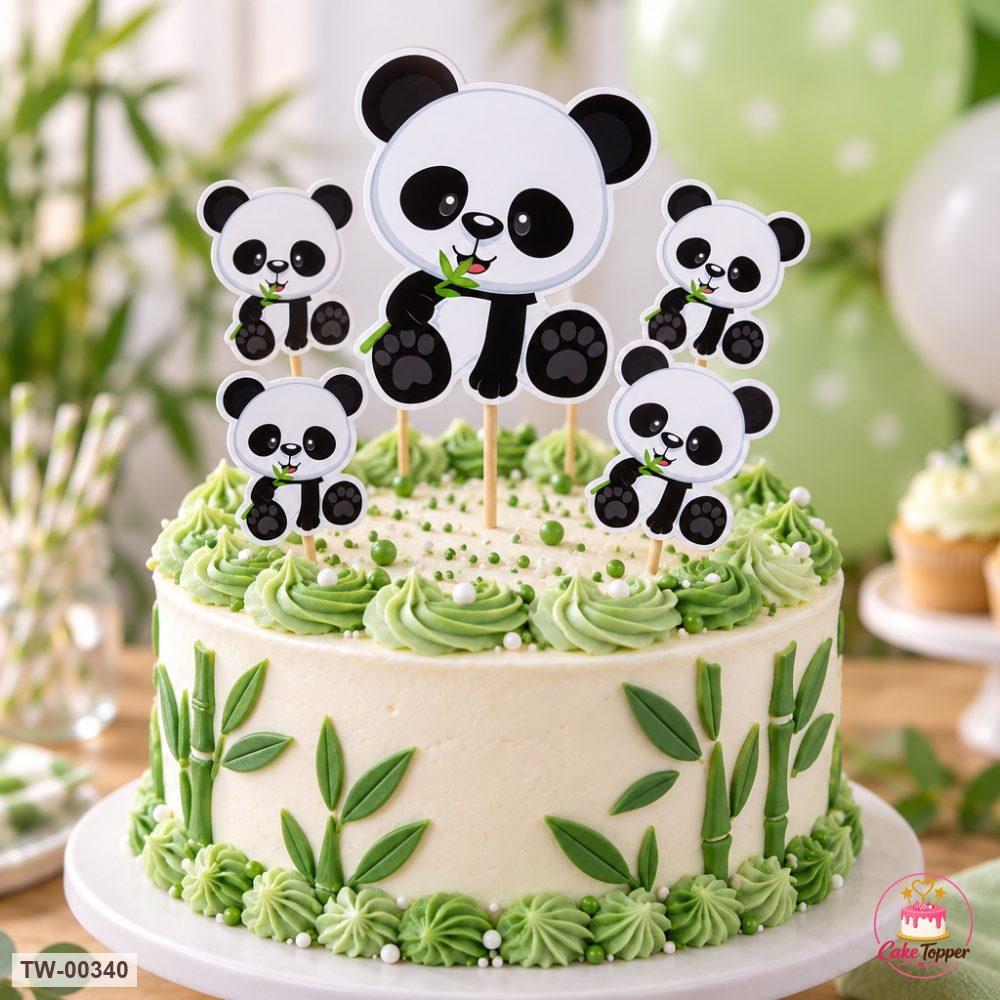 Bear Topper Sheet 08 on a cake