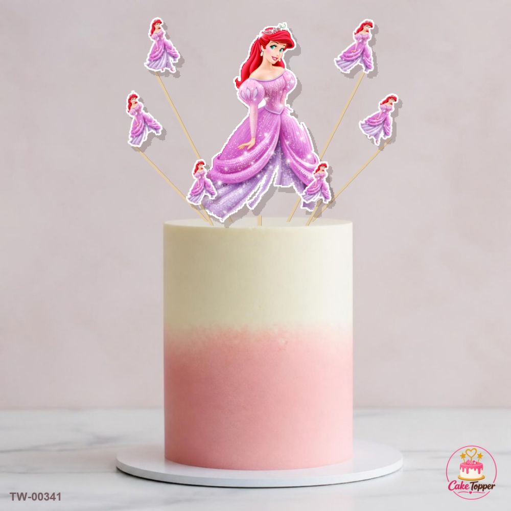 Belle Topper Sheet 08 on a cake