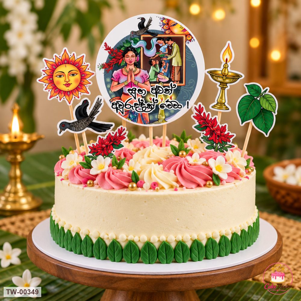 Happy New Year Topper Sheet 08 on a cake