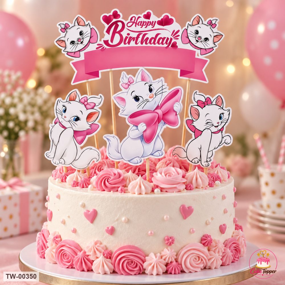 Hello Kitty Topper Sheet 08 on a cake
