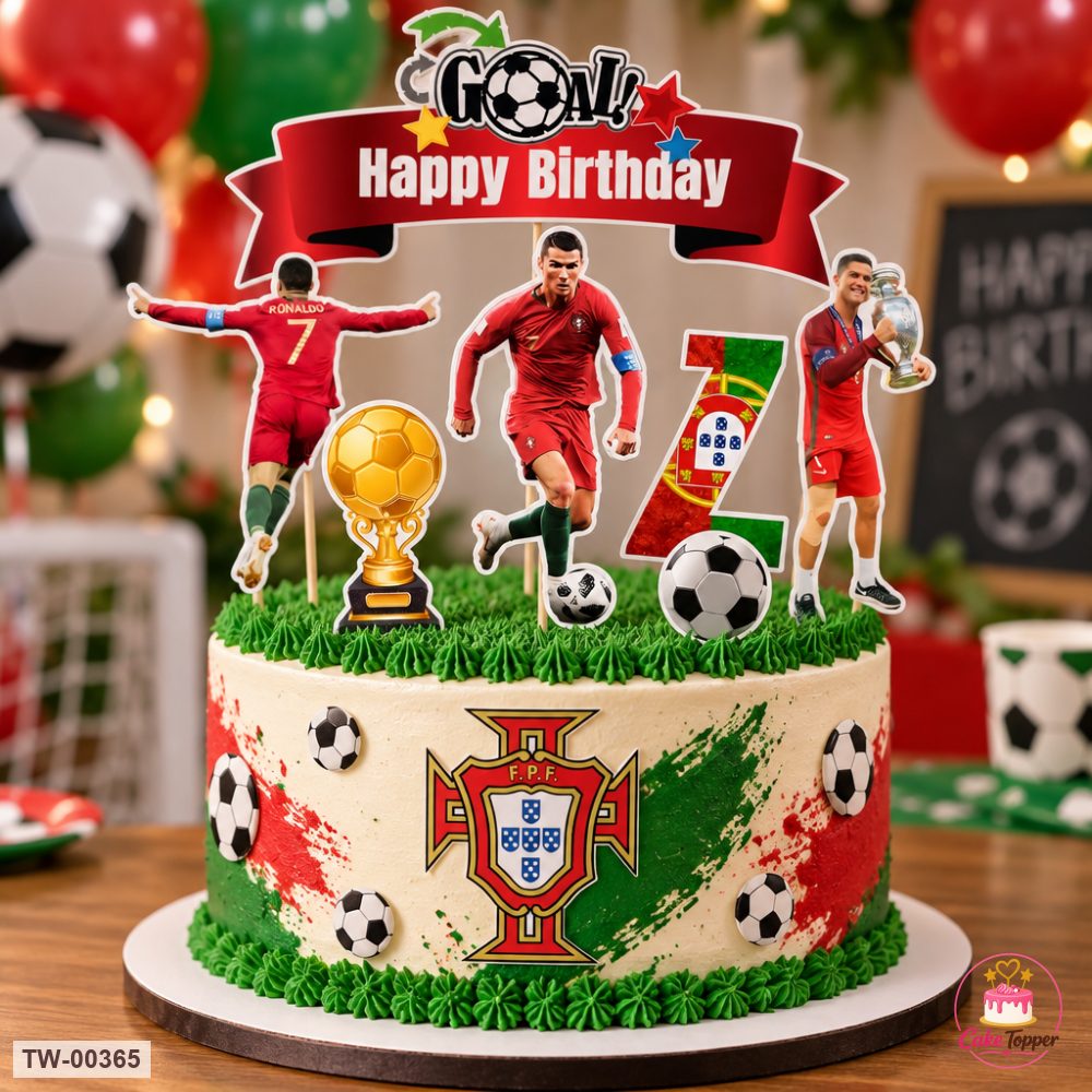 Sports Topper Sheet 08 on a cake