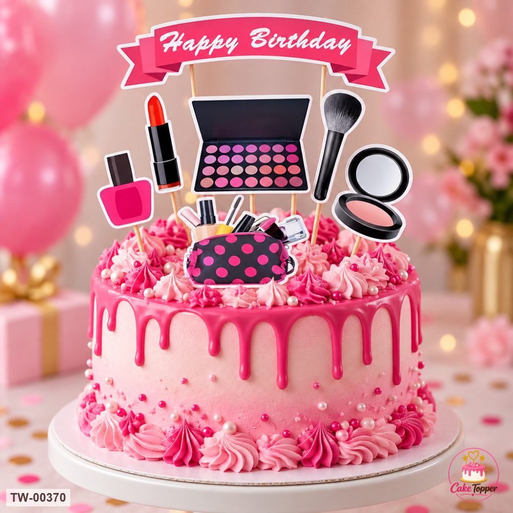 For Her Topper Sheet 08 on a cake