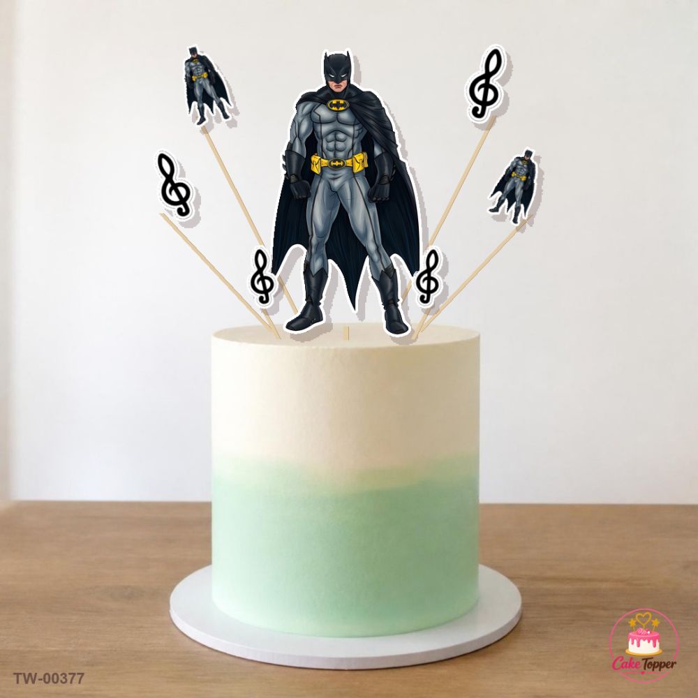 Batman Topper Sheet 09 on a cake