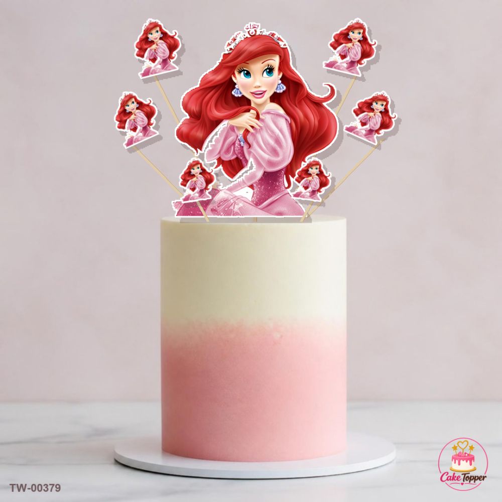 Belle Topper Sheet 09 on a cake